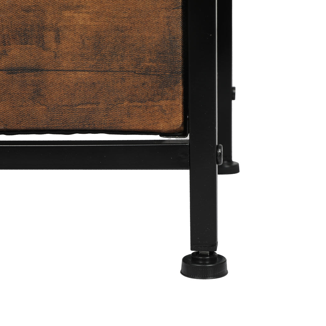 Levede Storage Cabinet Tower Chest Brown Fold-1864183285480034309