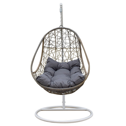 Arcadia Furniture Rocking Egg Chair - Oatmeal and Grey-1878615032561012739