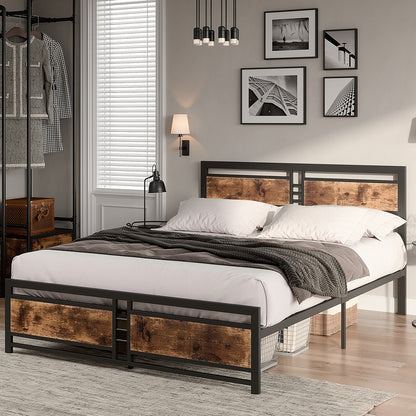 Levede Metal Bed Frame Queen Mattress-1864183189644382214
