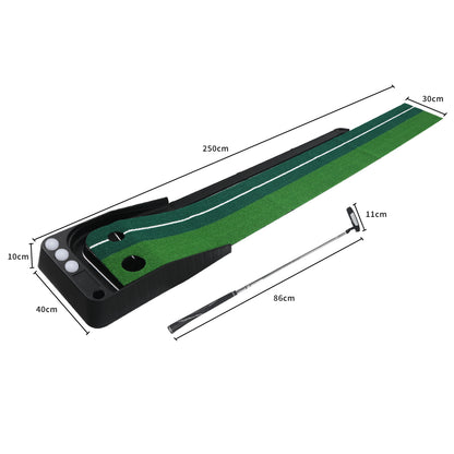 Centra Golf Putting Mat 250cmx40cm Portable-1864183573372866562