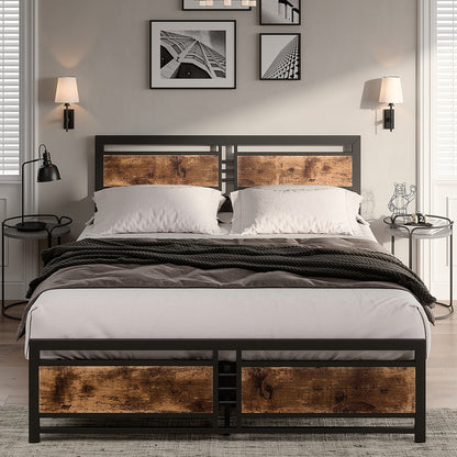 Levede Metal Bed Frame Queen Mattress-1864183189644382215