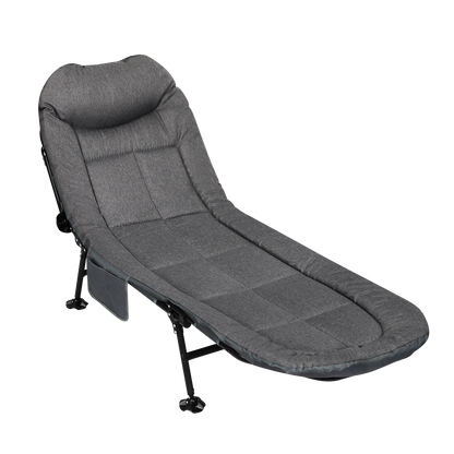 Levede Folding Camping Bed Camp Cots Dark Grey-1871349386861219848