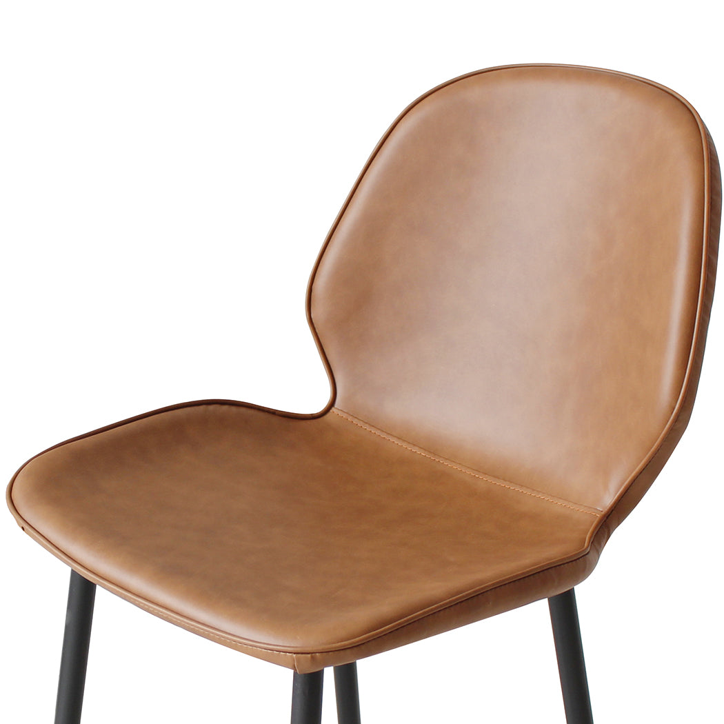 Levede 2x Bar Stool Barstools Counter Brown