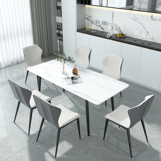 Levede Steel Dining Table 4-6 Seater 150cm-1869883063362785286