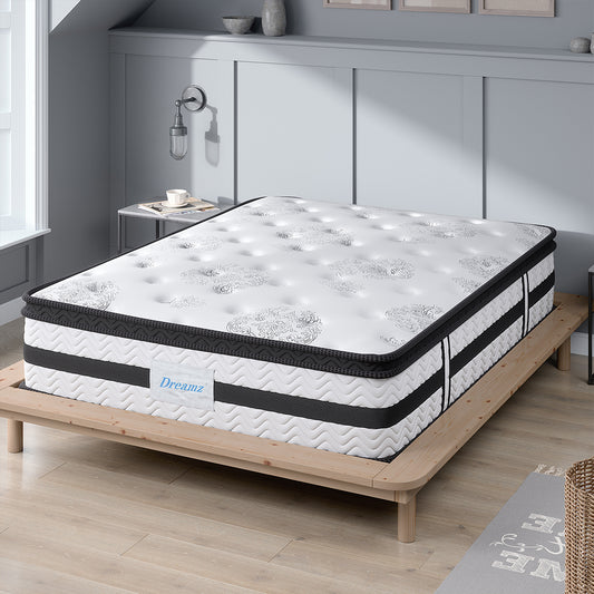 Dreamz Spring Mattress Bed Pocket Egg Single-1864184412384661510