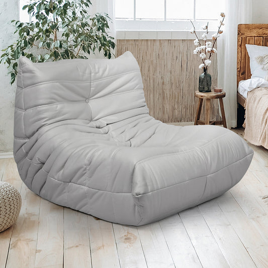 Levede Floor Chair Caterpillar Sofa Grey-1864184586221785094