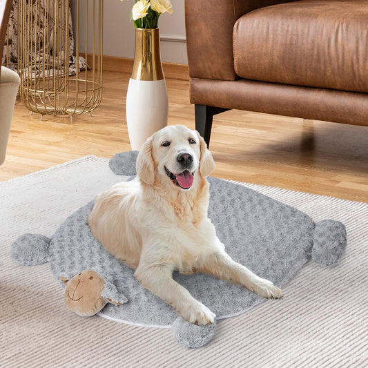 PaWz Pet Bed Cat Calming Bed Dog Squeaky M Grey Medium-1864184506454511622