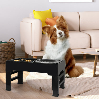 PaWz Elevated Pet Feeder 4 Height Adjustable-1864184545402818567