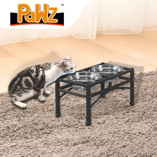 PaWz Dual Elevated Raised Pet Dog Feeder Small-1864184312593780742