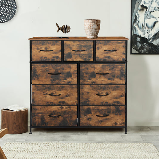 Levede Storage Cabinet Tower Chest Brown Fold-1864183285480034310