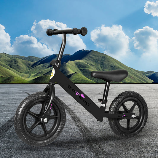 BoPeep Kids Balance Bike Ride On Toys Black-1864184331073884167