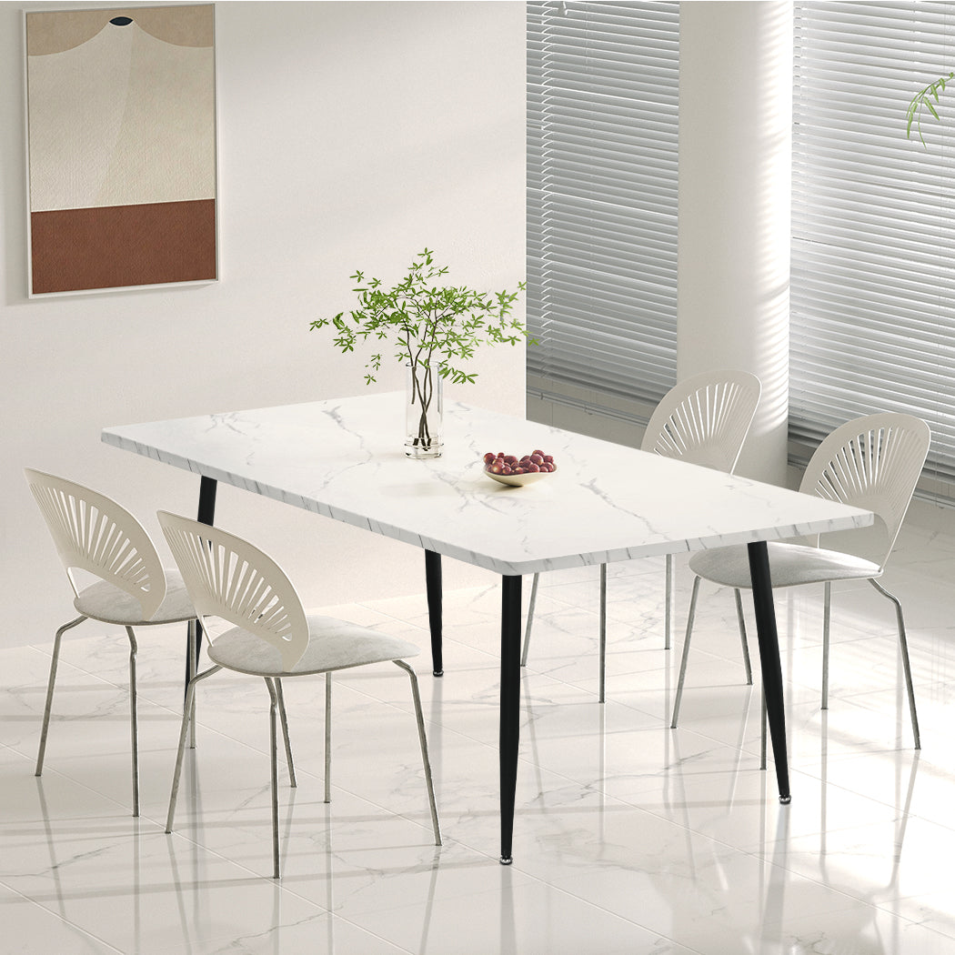 Levede Steel Dining Table 4-6 Seater 150cm-1869883063362785287