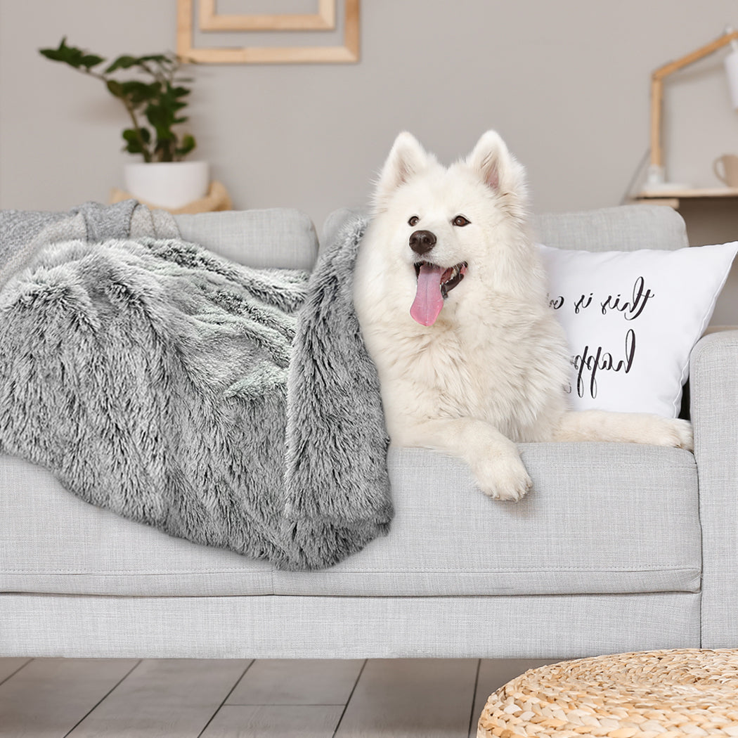 PaWz Dog Blanket Pet Cat Mat Puppy Warm Charcoal-1864184528017428487