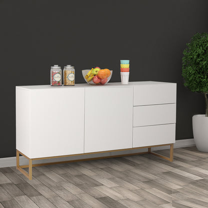 Levede Buffet Sideboard Storage Cabinet White-1864183281268953095
