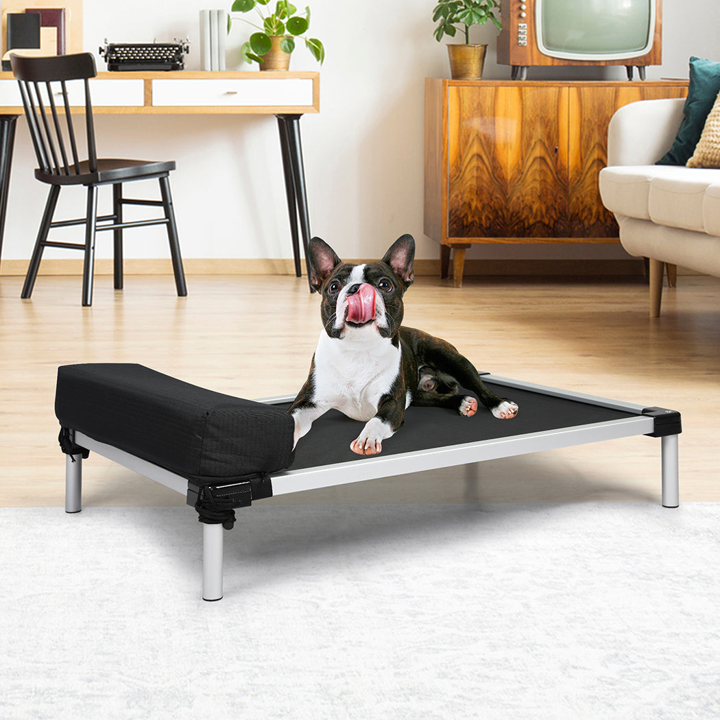 PaWz Pet Trampoline Aluminium Frame M Black Medium-1864184558489047047