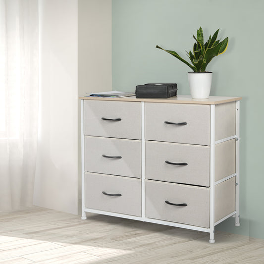 Levede Storage Cabinet Tower Chest Beige-1864183275396927494
