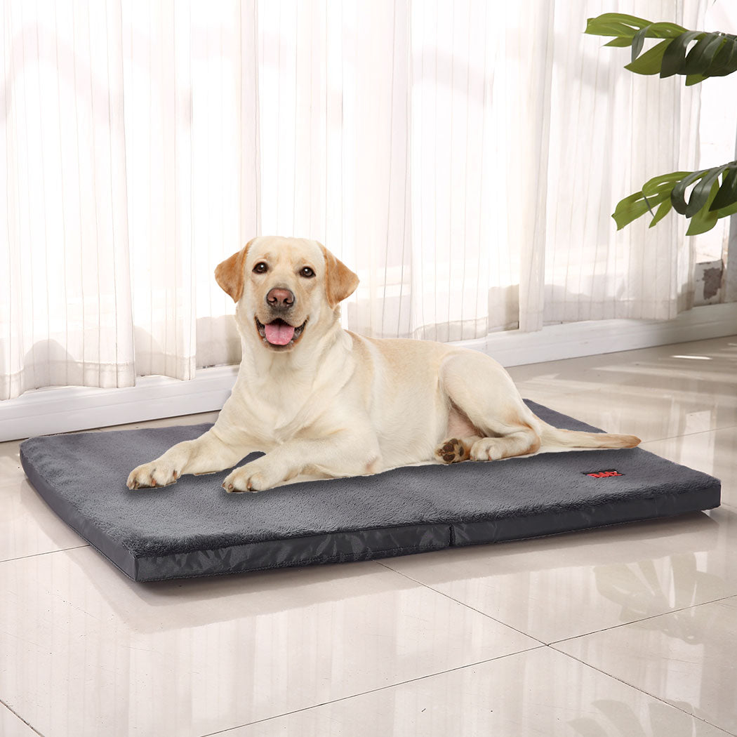 PaWz Pet Bed Foldable Dog Puppy Beds Grey XX-Large-1864184307380260871