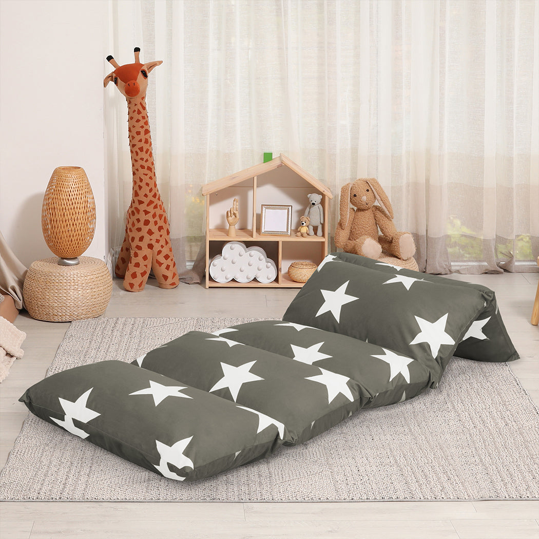 Dreamz Foldable Mattress Kids Pillow Dark grey Large-1864184488360284167