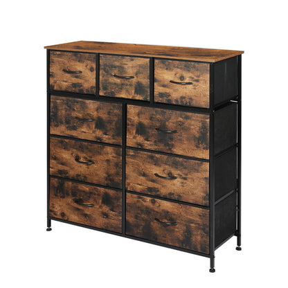 Levede Storage Cabinet Tower Chest Brown Fold-1864183285480034304