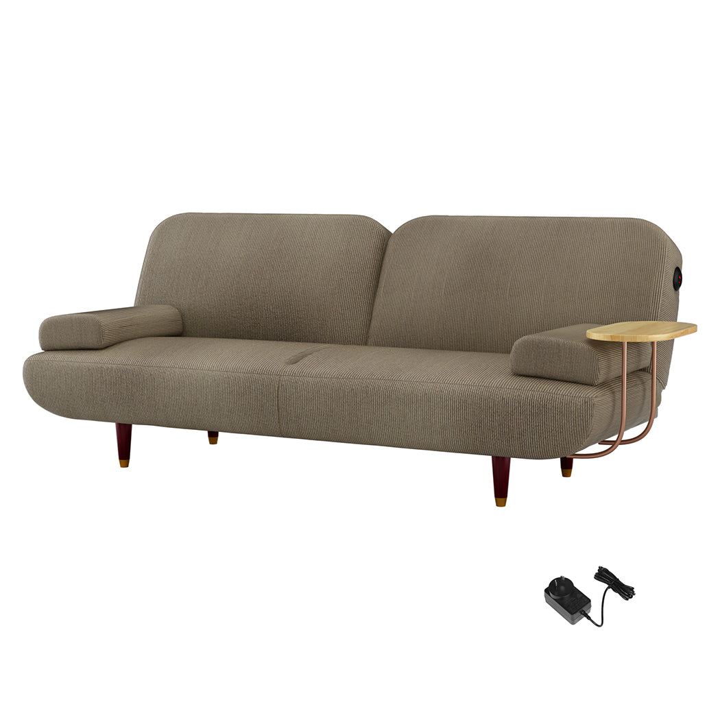 LEVEDE  CONVERTIBLE SOFABED WITH USB CHARGE AND SIDE TABLE-1869883071407460352