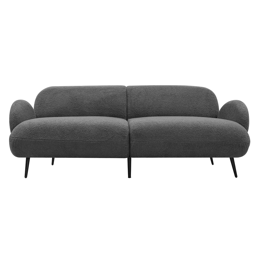Levede Cloud Sofa 3 Seater Sherpa Fleece Beige-1869883070363078657
