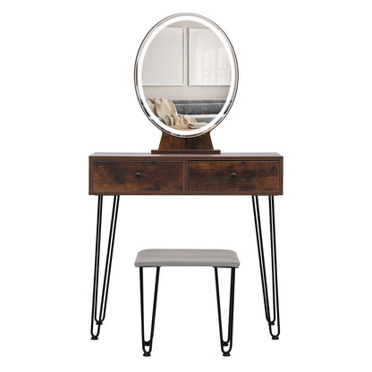 Levede Dressing Table LED Light Strip Brown-1871349402606637057