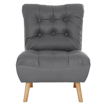 Levede Accent Chair Sofa Recliner Adjustable Grey-1864183136250892289