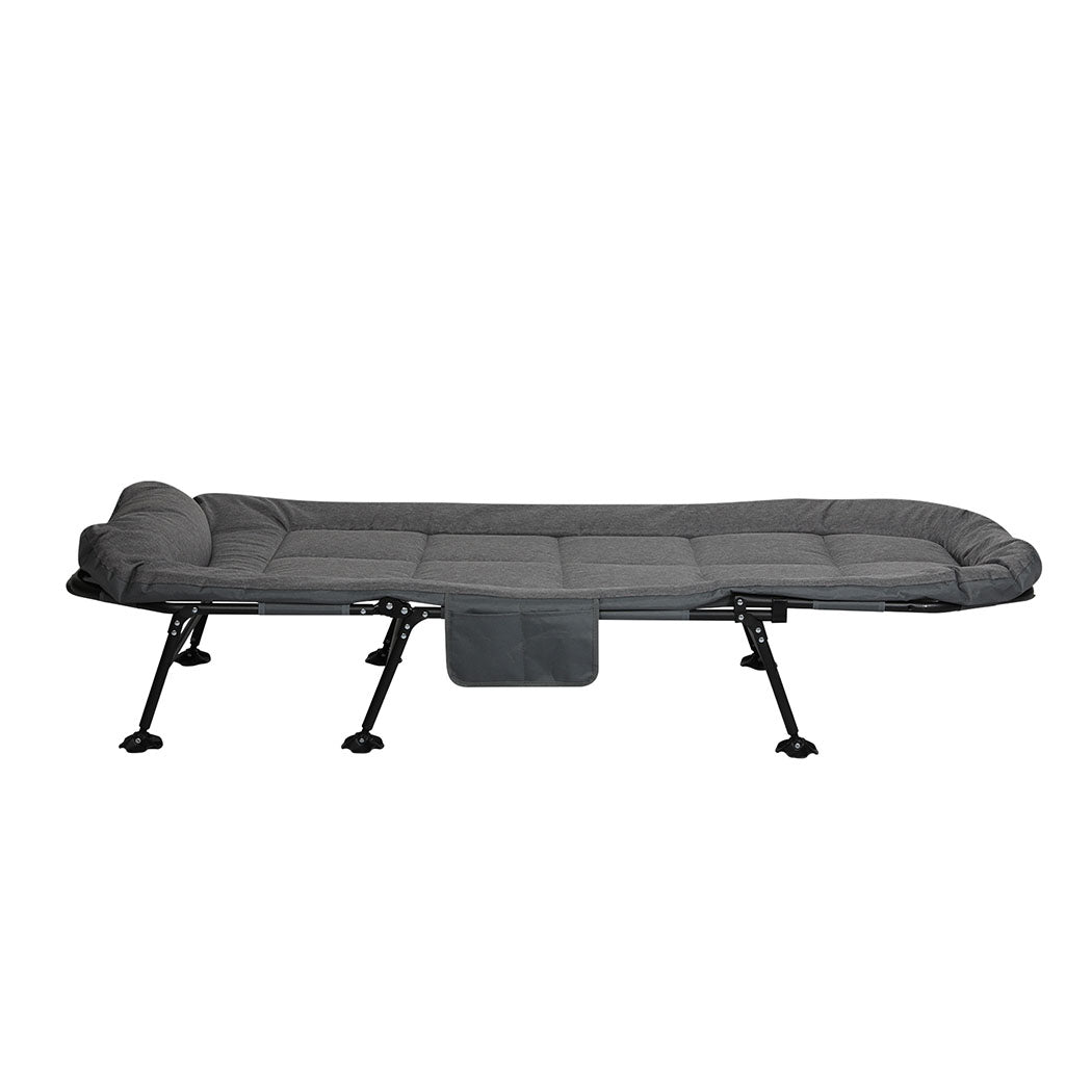 Levede Folding Camping Bed Camp Cots Dark Grey-1871349386861219841
