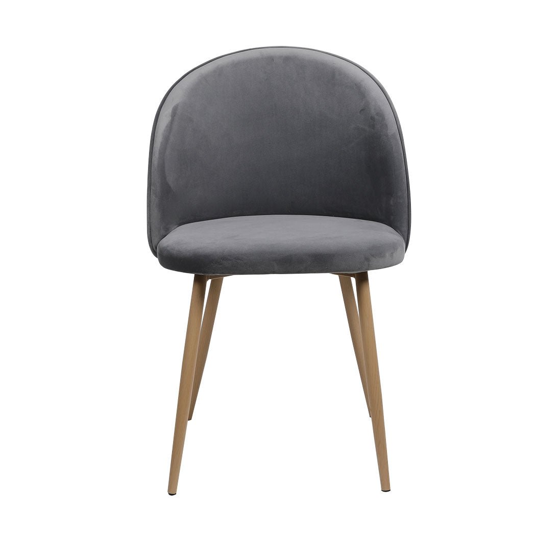 Levede 2x Dining Chairs Seat French Grey-1864183273337524225