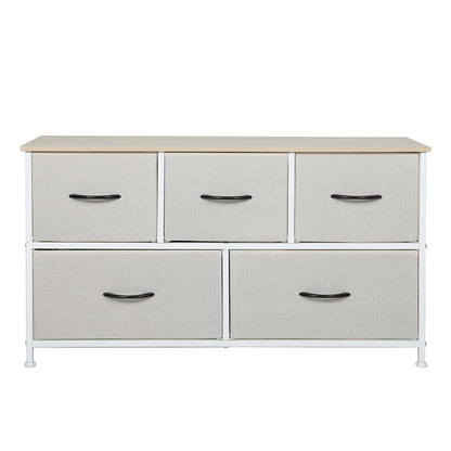 Levede Storage Cabinet Tower Chest Beige-1864183275677945857
