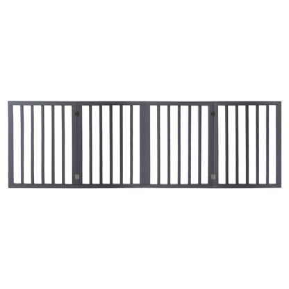 Wooden Pet Gate Dog Fence Retractable Grey 600x 3MM-1864184510149693441
