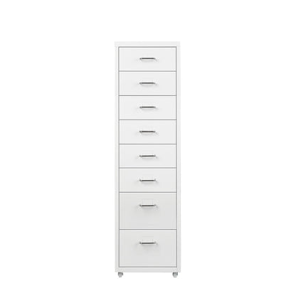 Levede Office Cabinet 8 Drawer Drawers White-1864184250694242305