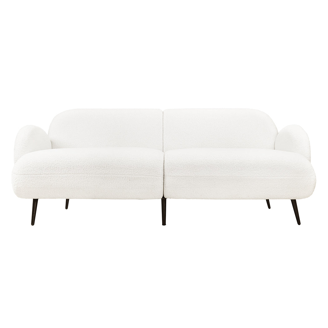 Levede Cloud Sofa 3 Seater Sherpa Fleece White-1869883070216278017