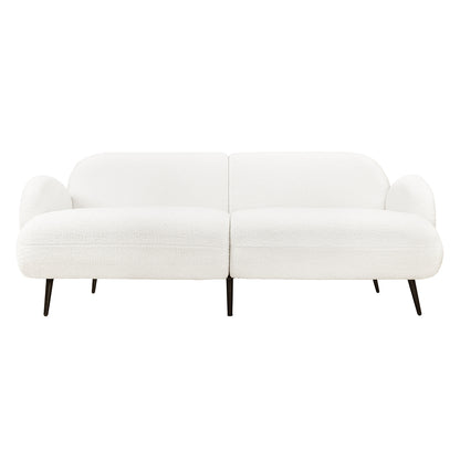 Levede Cloud Sofa 3 Seater Sherpa Fleece White-1869883070216278017