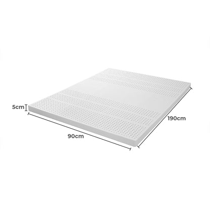 Dreamz Latex Mattress Topper Single-1864184430667632642
