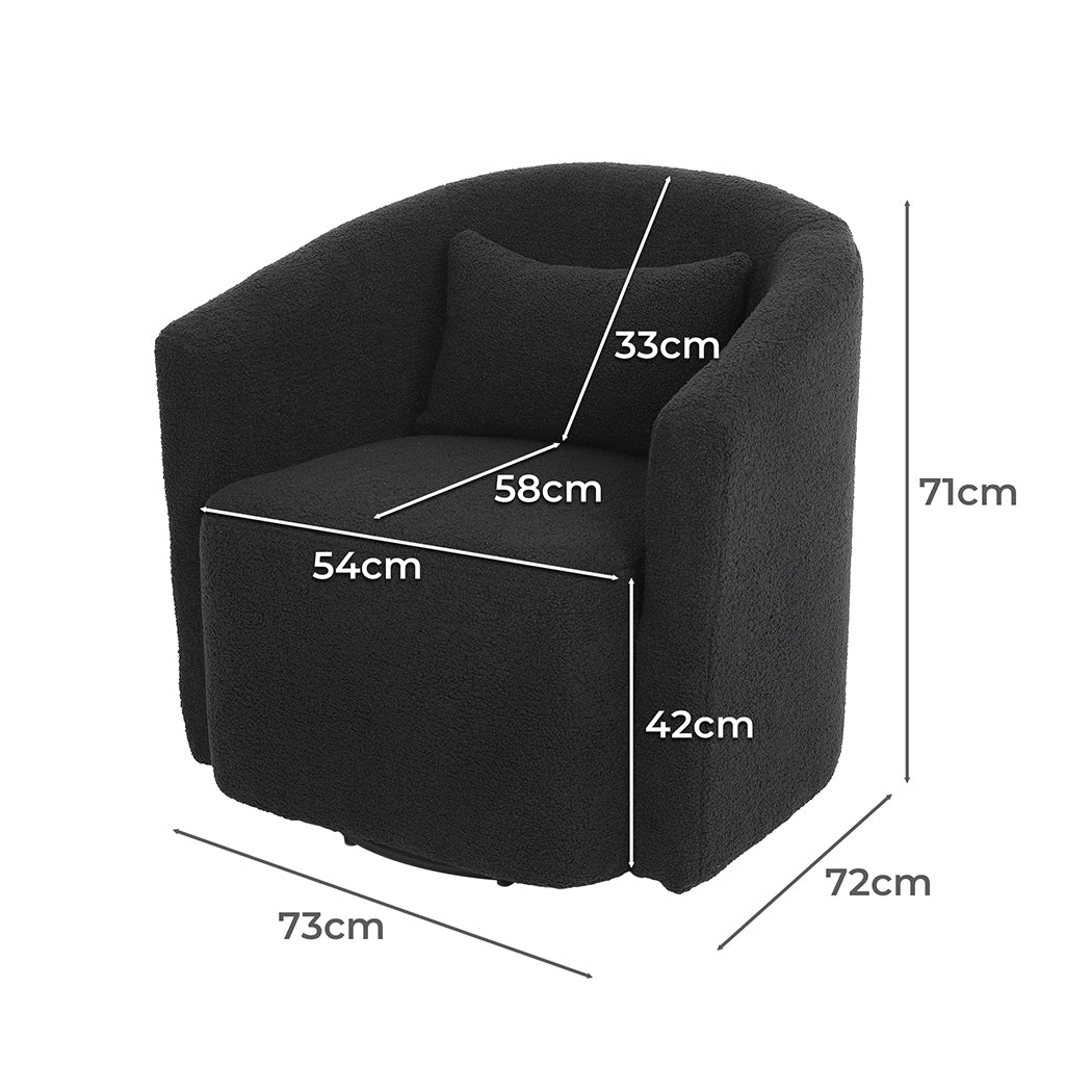 Levede Fleece Rocking Chair-1869883064642048002