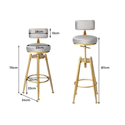 Levede 1x Bar Stools Kitchen Stool Chair-1871349372768358402