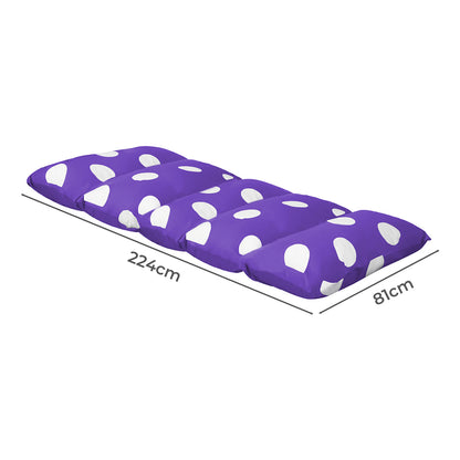 Dreamz Foldable Mattress Kids Pillow Purple Large-1864184488507084802
