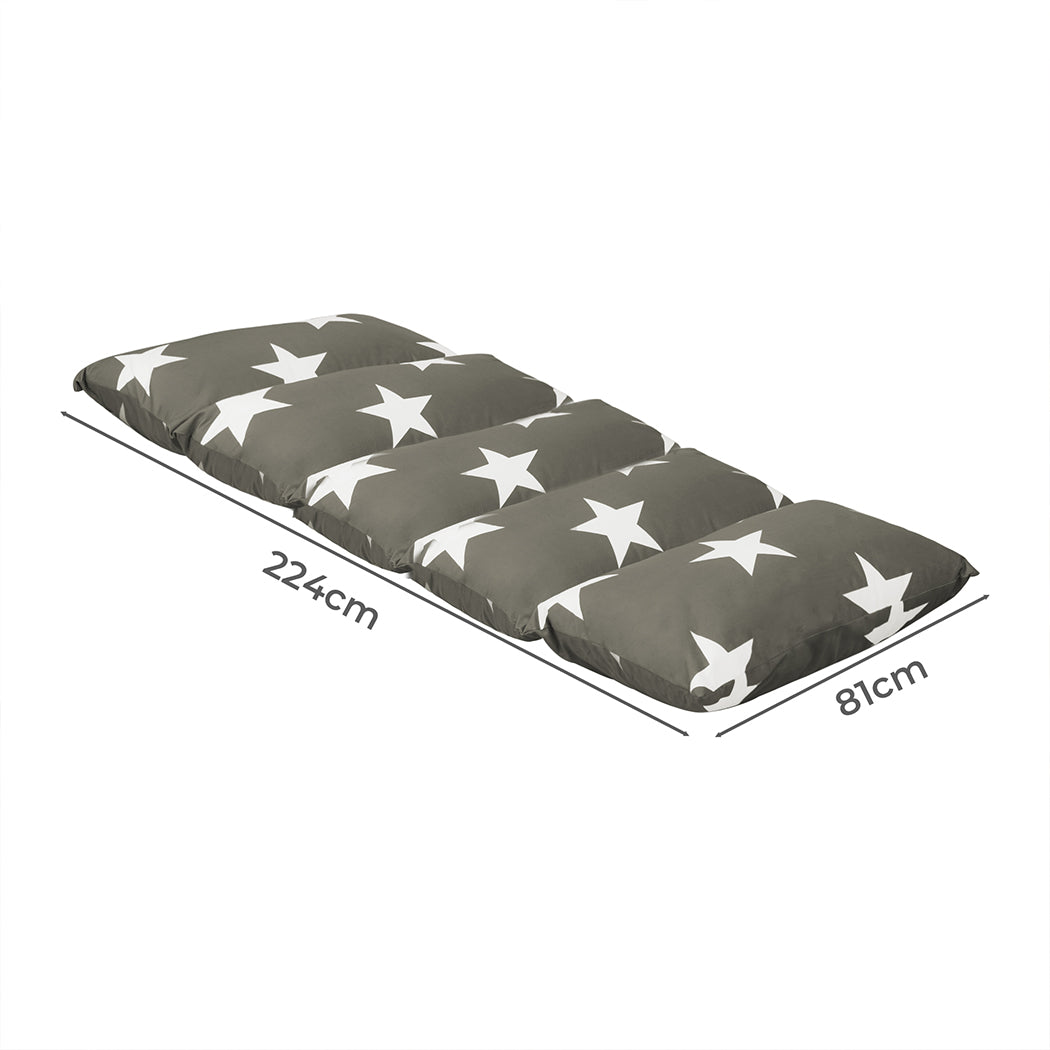 Dreamz Foldable Mattress Kids Pillow Dark grey Large-1864184488360284162