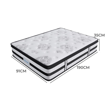 Dreamz Spring Mattress Bed Pocket Egg Single-1864184412384661506