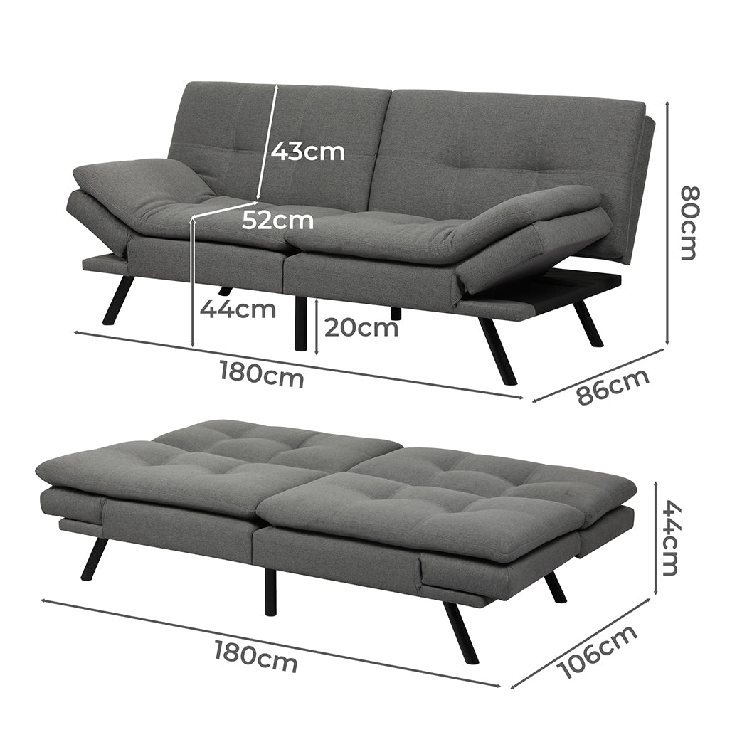 Levede Sofa Bed Futon Recliner Lounge-1869883070803480578