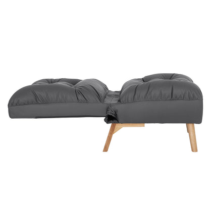 Levede Accent Chair Sofa Recliner Adjustable Grey-1864183136250892291