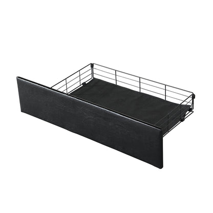 Levede Queen Bed Frame PU 4 Drawer USB Charge-1864183200838979587
