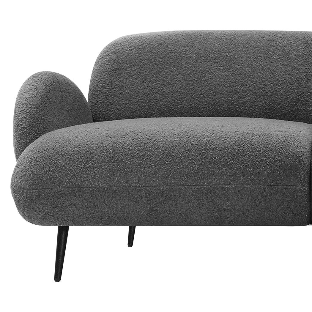 Levede Cloud Sofa 3 Seater Sherpa Fleece Beige-1869883070363078659
