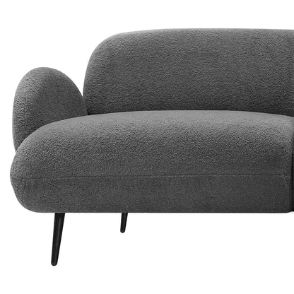 Levede Cloud Sofa 3 Seater Sherpa Fleece Beige-1869883070363078659