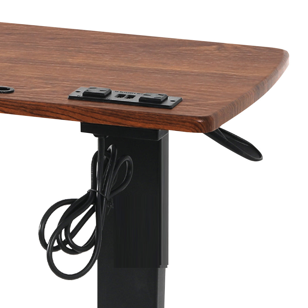 Levede Standing Desk Height Adjustable Brown-1864183343168491523