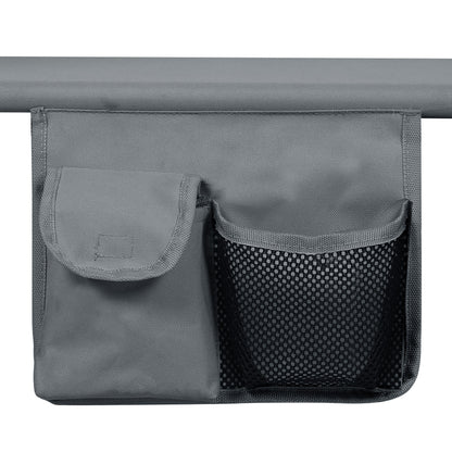 Levede Foldable Lounge Chairs with Canopy Grey-1871349386156576771