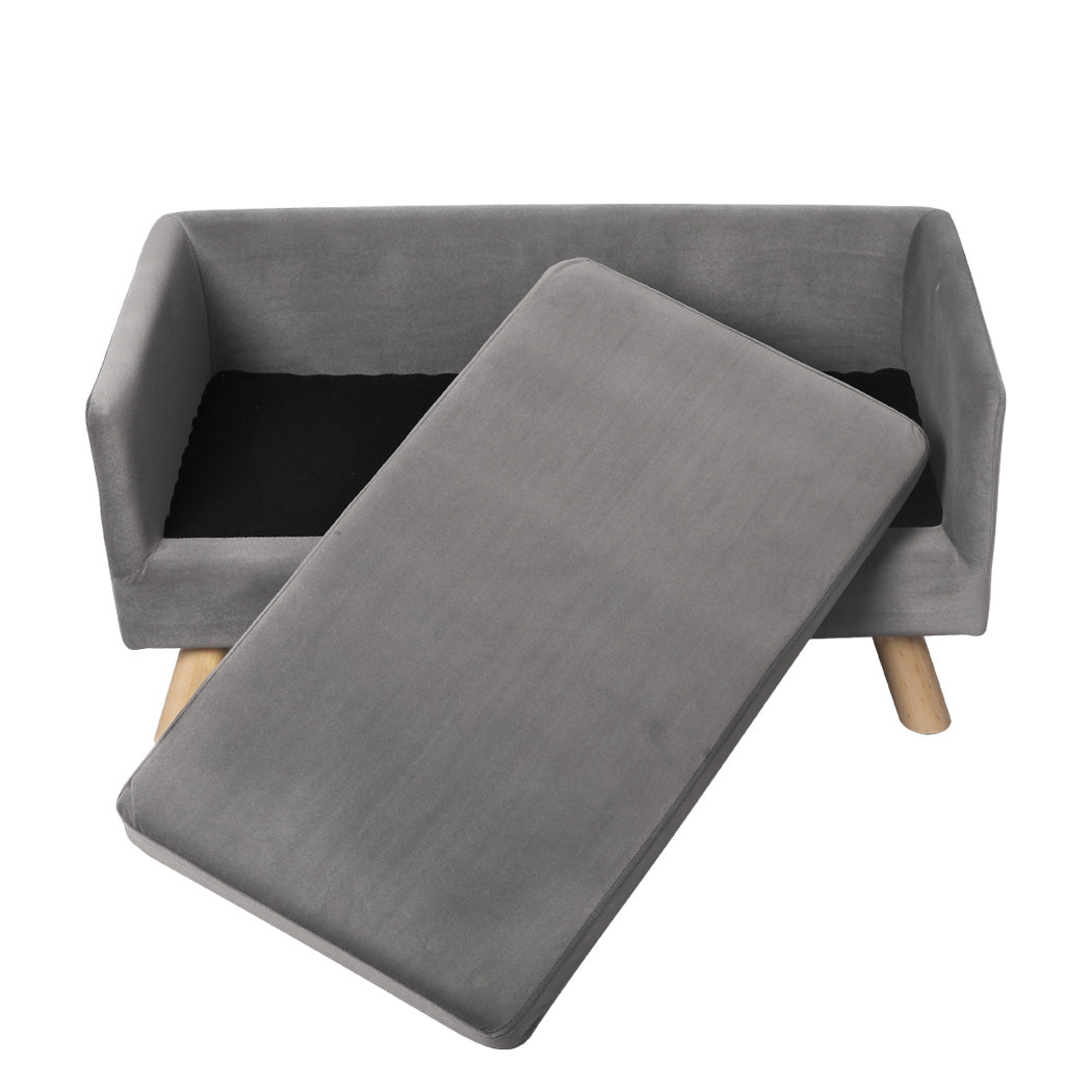 PaWz Pet Sofa Bed Dog Warm Soft Lounge Grey-1864184535114190851