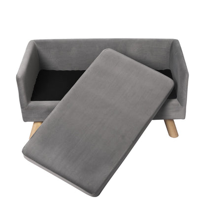 PaWz Pet Sofa Bed Dog Warm Soft Lounge Grey-1864184535114190851