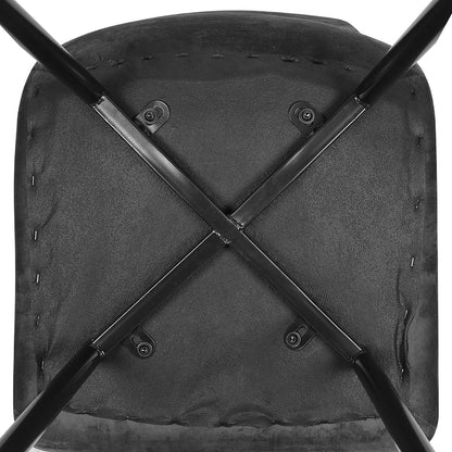 Levede 4x Dining Chairs Kitchen Velvet Grey-1864183277460525059